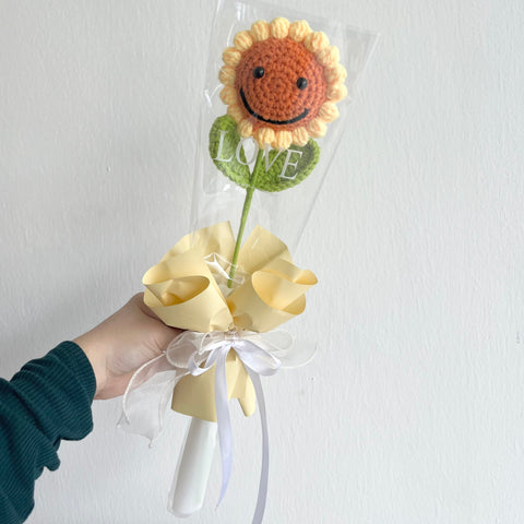 SMILE Crochet Sunflower Bouquet