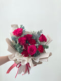 Red Rose & Carnation Bouquet